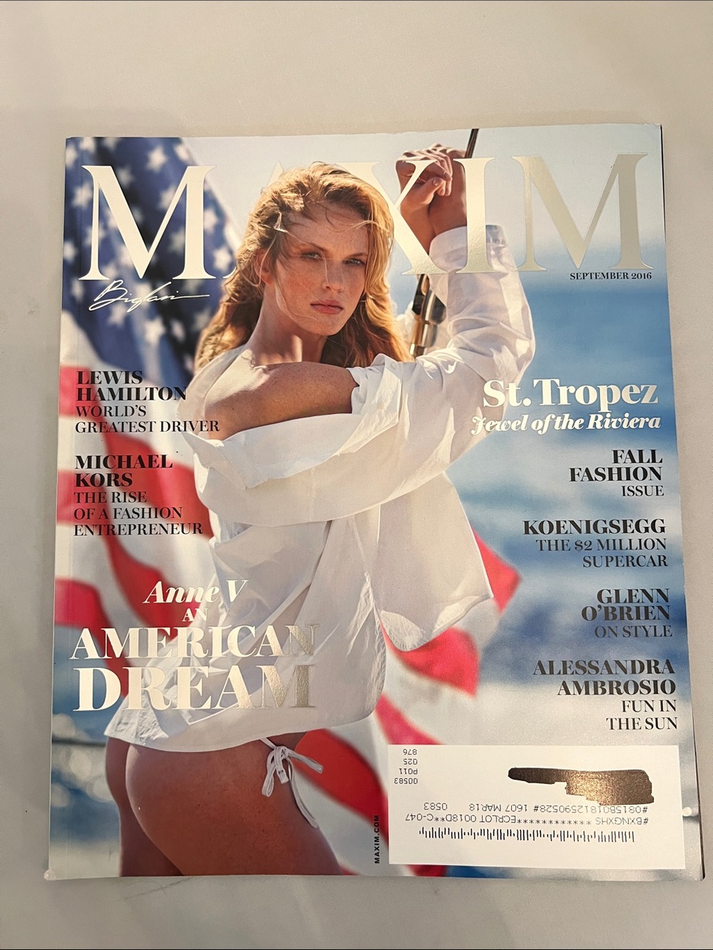 MAXIM Magazine - Cover Anne Vyalitsyna - September 2016 - Issue 216